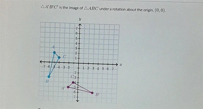 Is it A 90 degrees clockwise B 90 degrees counterclockwise C 180 degrees D 270 degrees-example-1