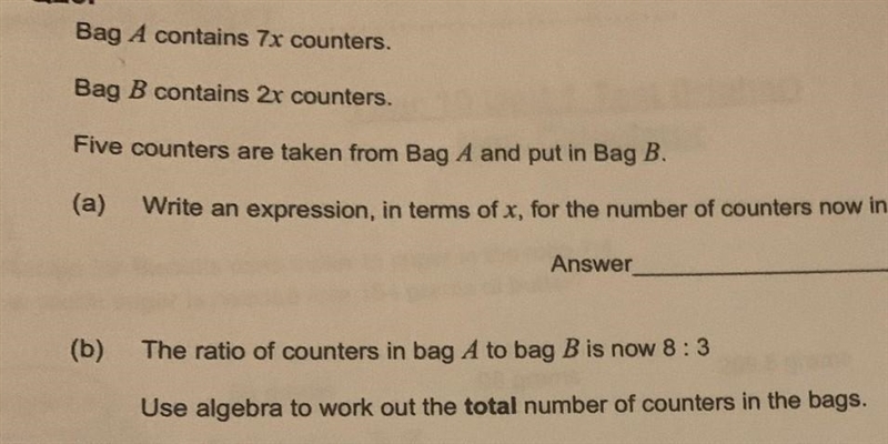 I only need help with part b!​-example-1