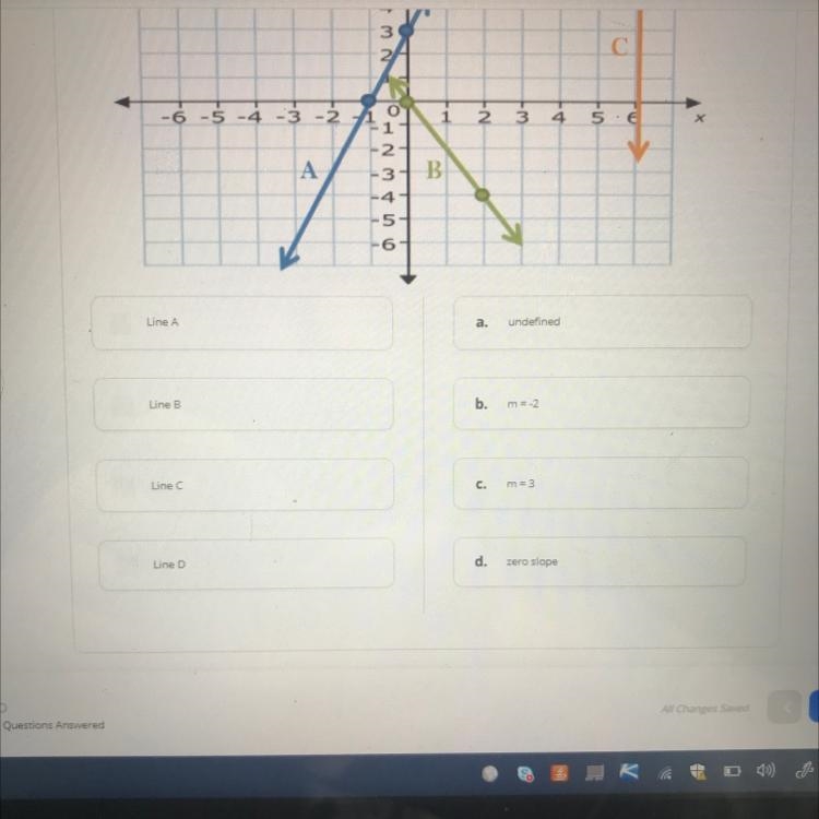 Please help me!!!!! You have to match the slope of each line-example-1