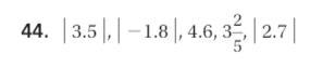 Order the values least to greatest-example-1