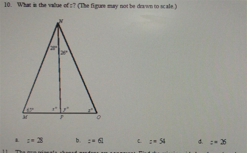 10. What is the value of c? ​-example-1