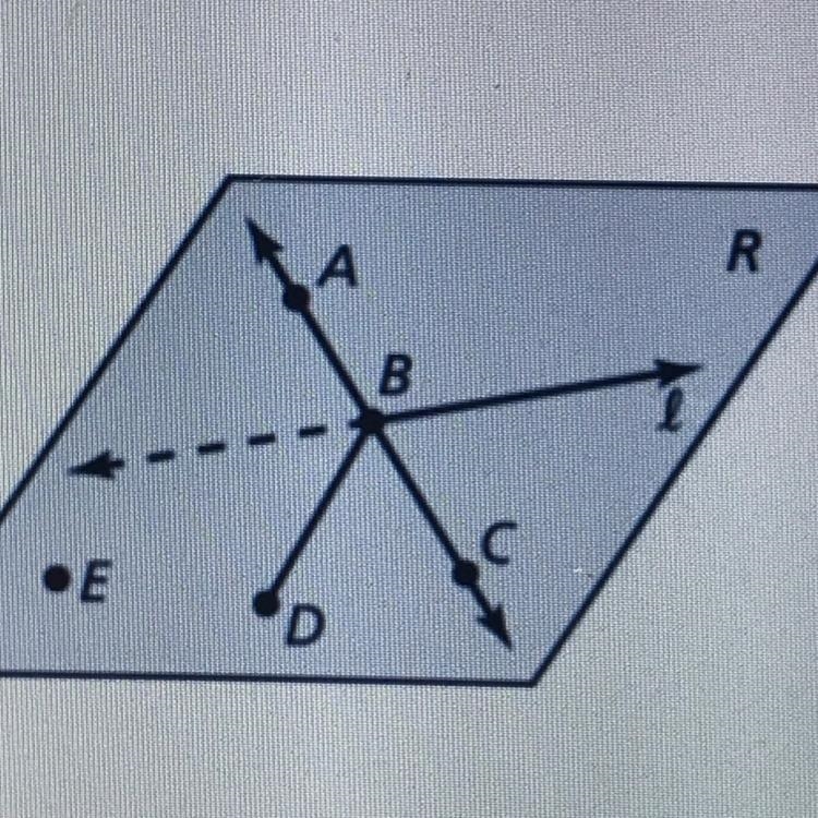 YALL HELP what is the point, ray , line, plane & 3 line segments of this thing-example-1