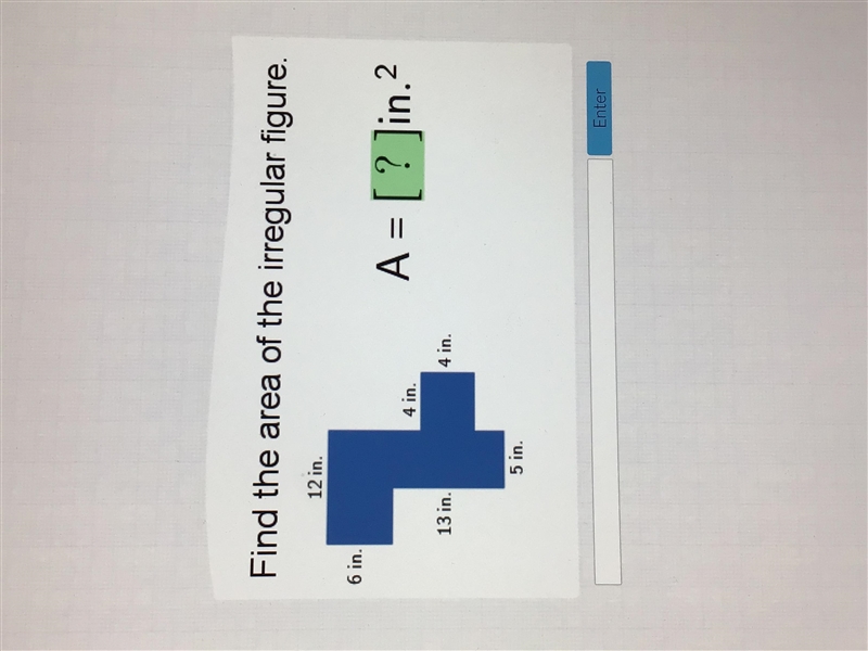 Please help fast! !! Quick ! What is the area ?-example-1