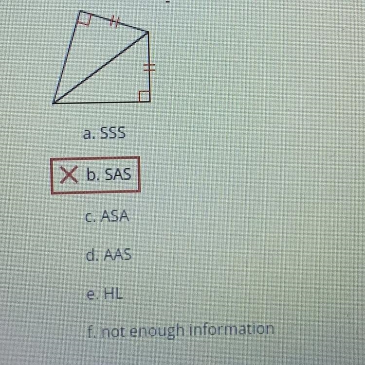 Determine if the two triangles are congruent. If they are, state how you know.-example-1