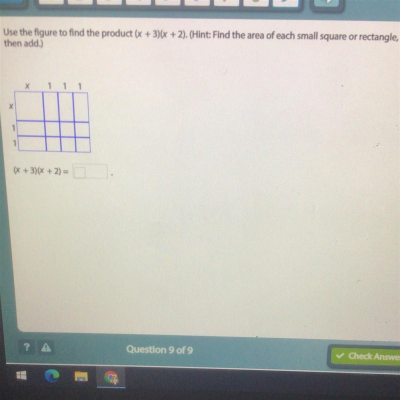 Use the figure to find a product X +3 times X +2-example-1