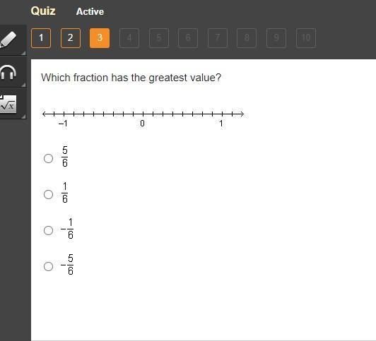 Please help....Which fraction has the greatest value?-example-1