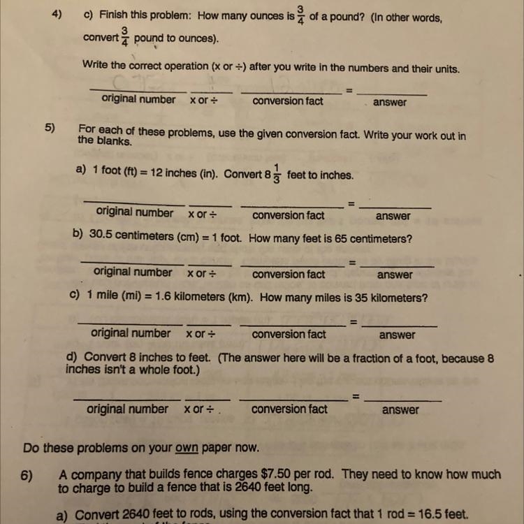 Convert 3/4 pound to ounces-example-1