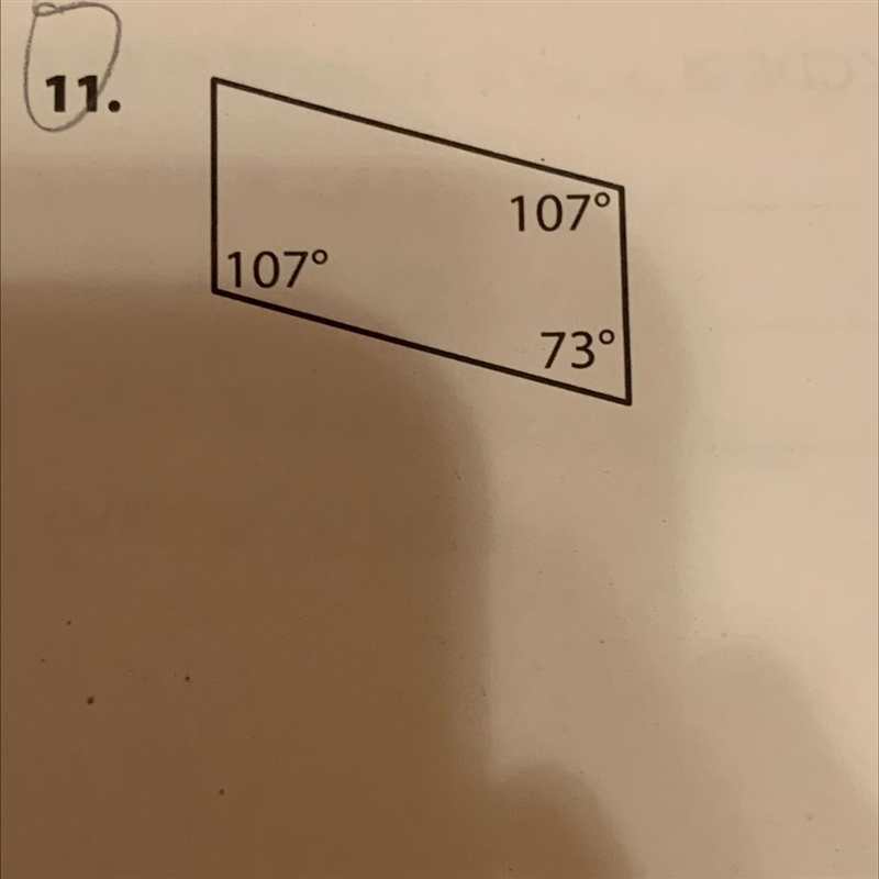 *urgent* Determine whether this quadrilateral must be a parallelogram-example-1