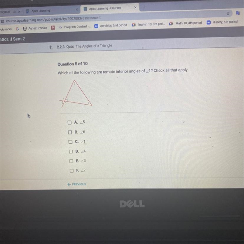 Which of the following are remote interior angles of _1? Check all that apply. u A-example-1