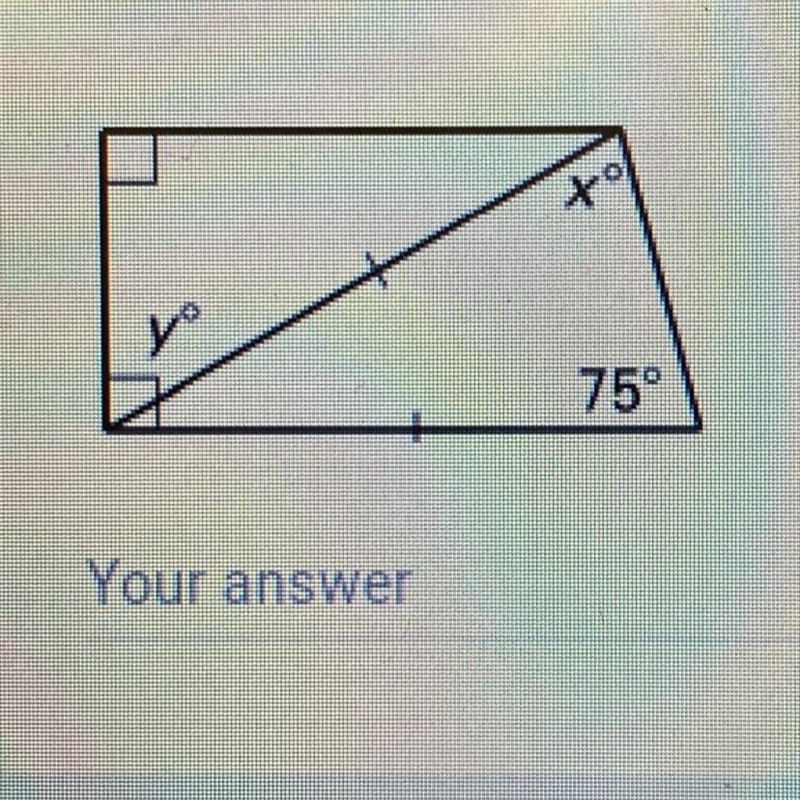 What is the value of x and y in the following figure?-example-1