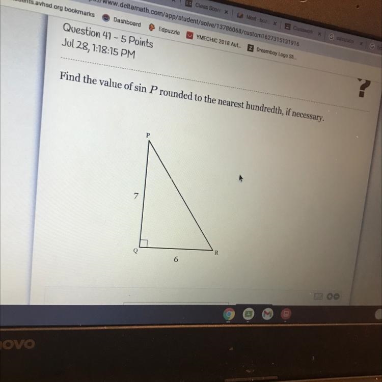 Find the sin P rounded to the nearest hundredth-example-1