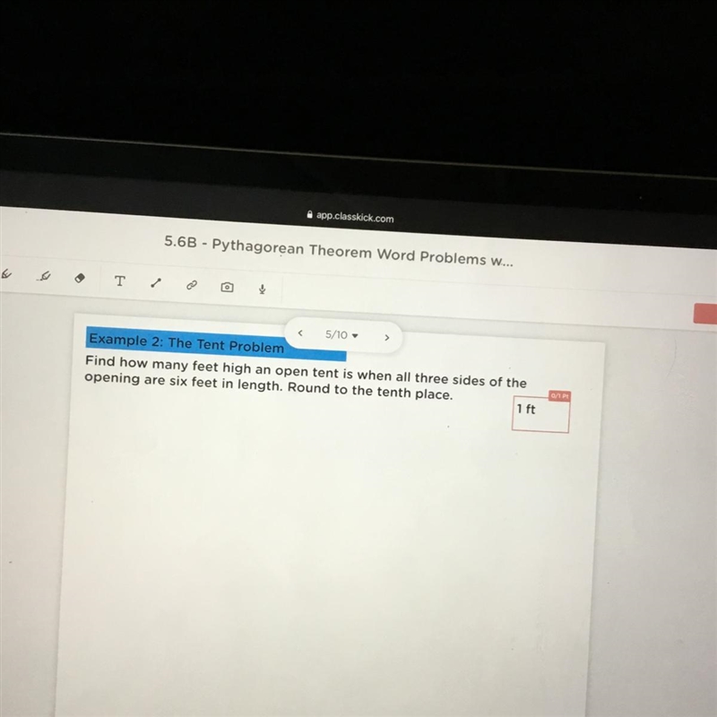 I need help with the Pythagorean Theorem-example-1