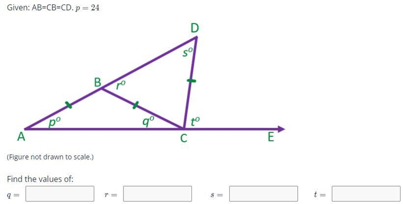 Please help, I don't know how to get all the angle measurements.-example-1