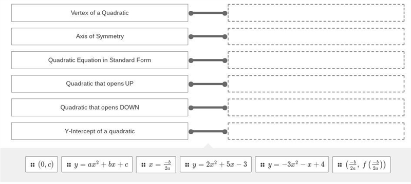 Match the following with their formula.-example-1