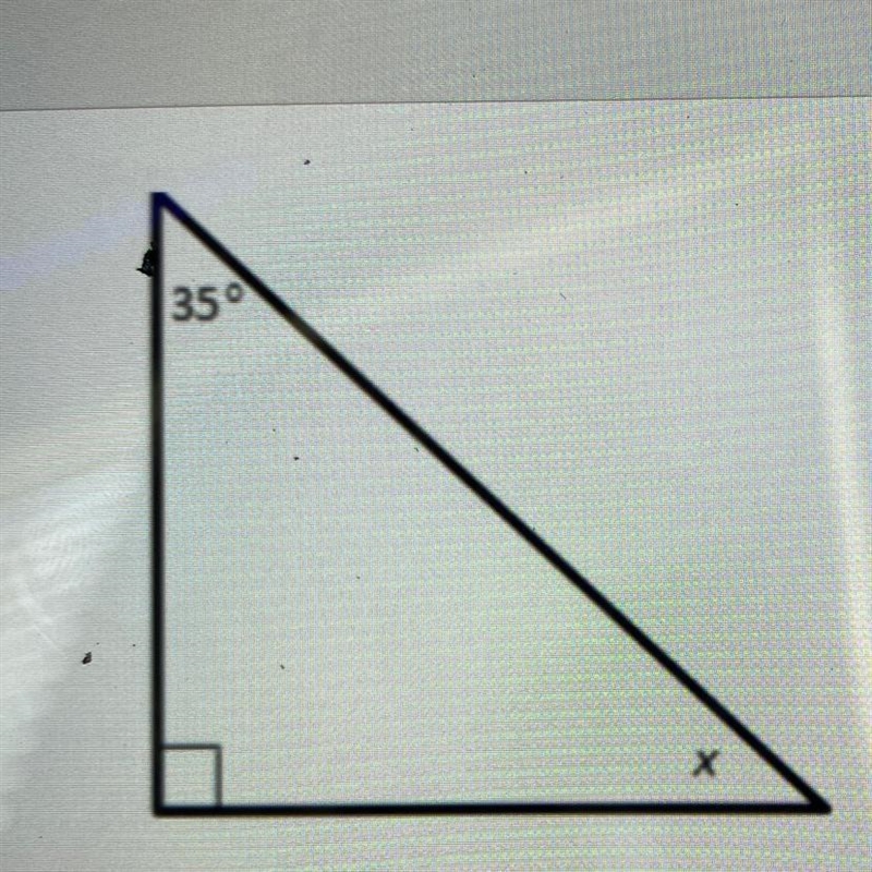 What is the measure of angle x?-example-1