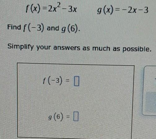 The functions f and g are defined as follows ​-example-1