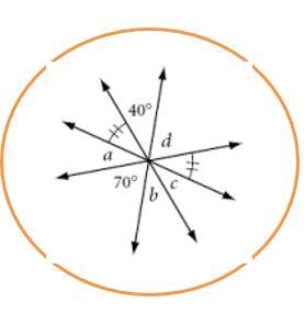 Please answer asap! 1. Find the missing angle values. Show work. Complete sentence-example-1