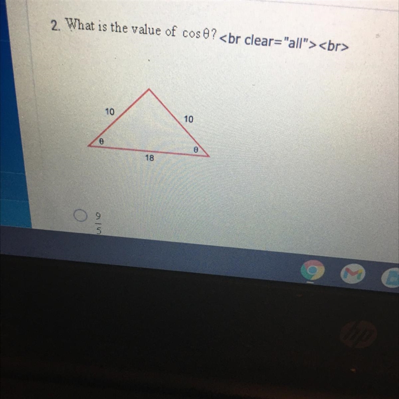 What is the value of cos0 ?-example-1