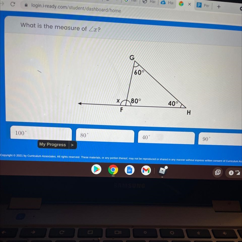 What is the measure of Zx ?-example-1