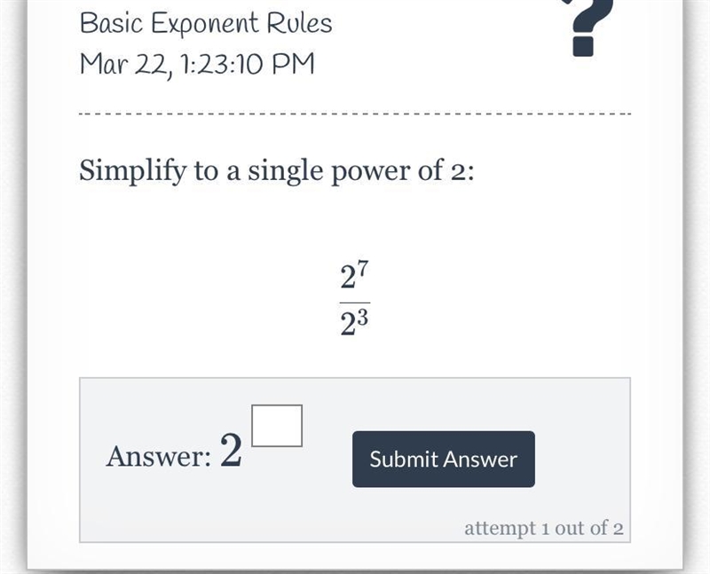 Simplify to a single power of 2-example-1