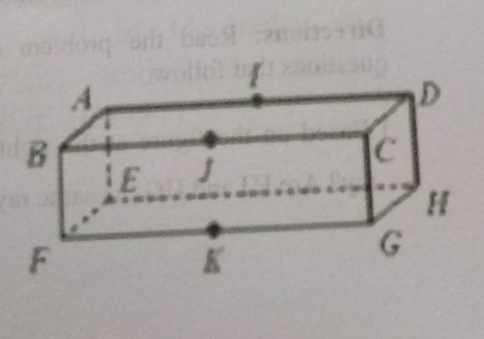 Name the plane represented by the points in the box A.fbcg C.fecb B.bade D.fkgi need-example-1