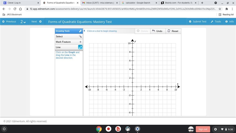 F(x)= x^2-6x+5 Plot the x-intercept(s), y-intercept, vertex, and axis of symmetry-example-1