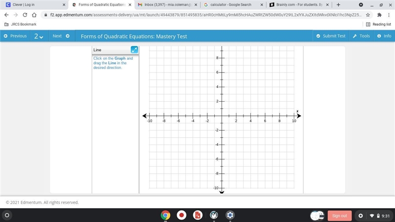 F(x)= x^2-6x+5 Plot the x-intercept(s), y-intercept, vertex, and axis of symmetry-example-2