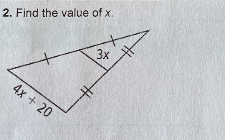 2. Find the value of x.-example-1