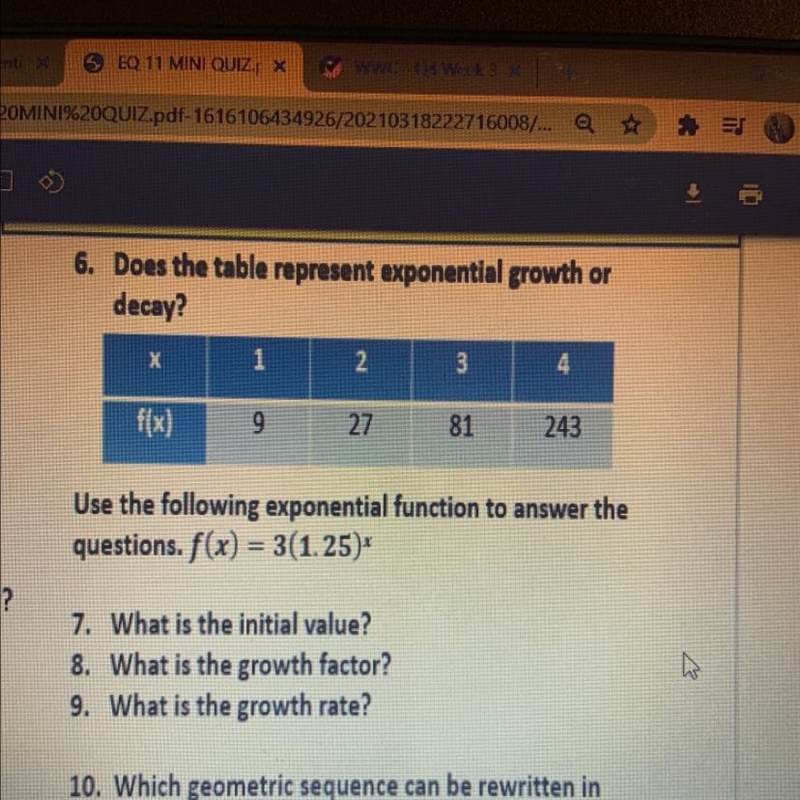 Help me with number 6, 7, 8, and 9 please-example-1