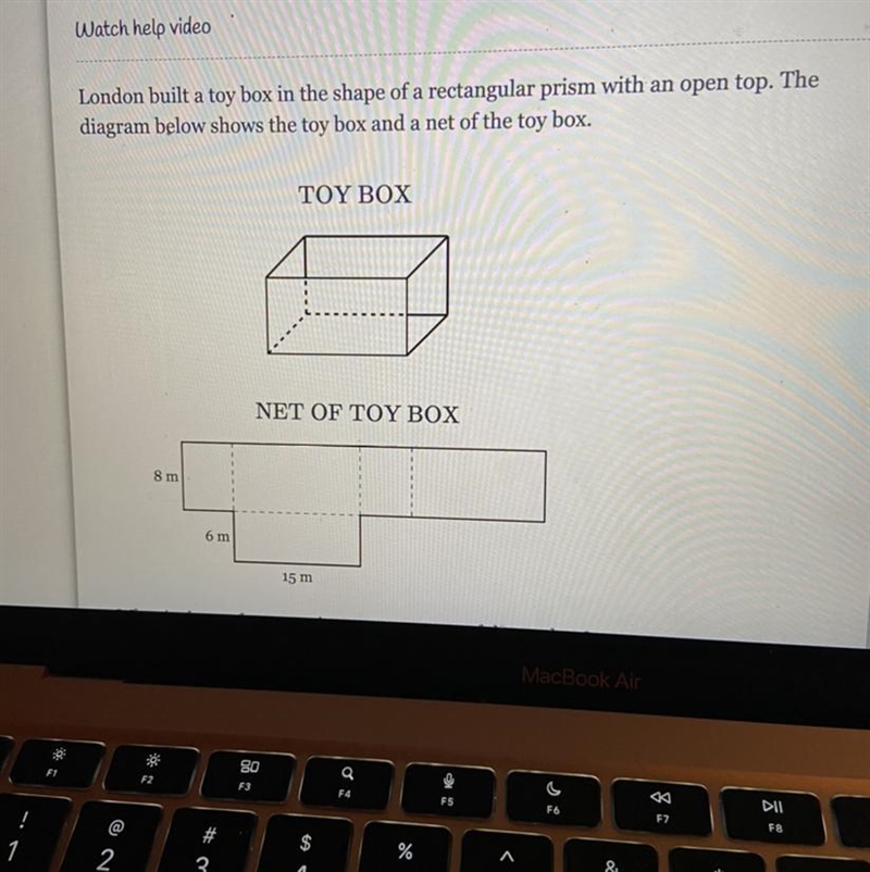 What is the surface area ,in square meters of the toy box-example-1