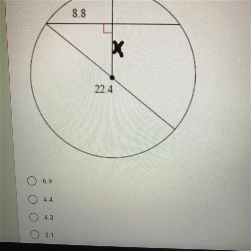 Using the given segment lengths, find the value of the missing length x.-example-1