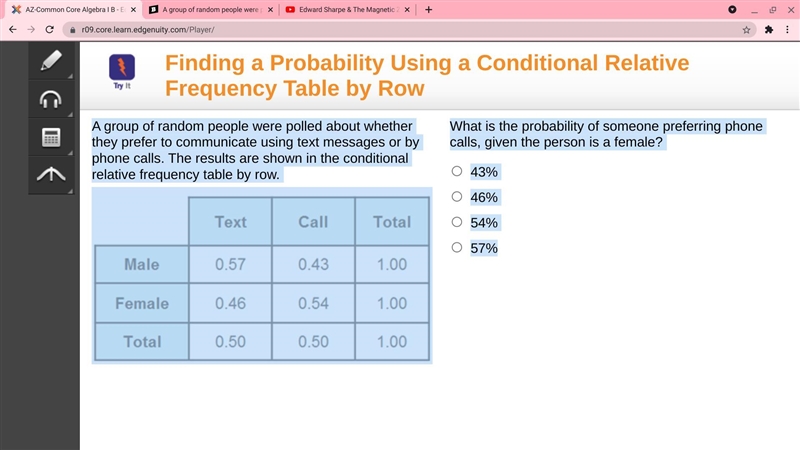 A group of random people were polled about whether they prefer to communicate using-example-1