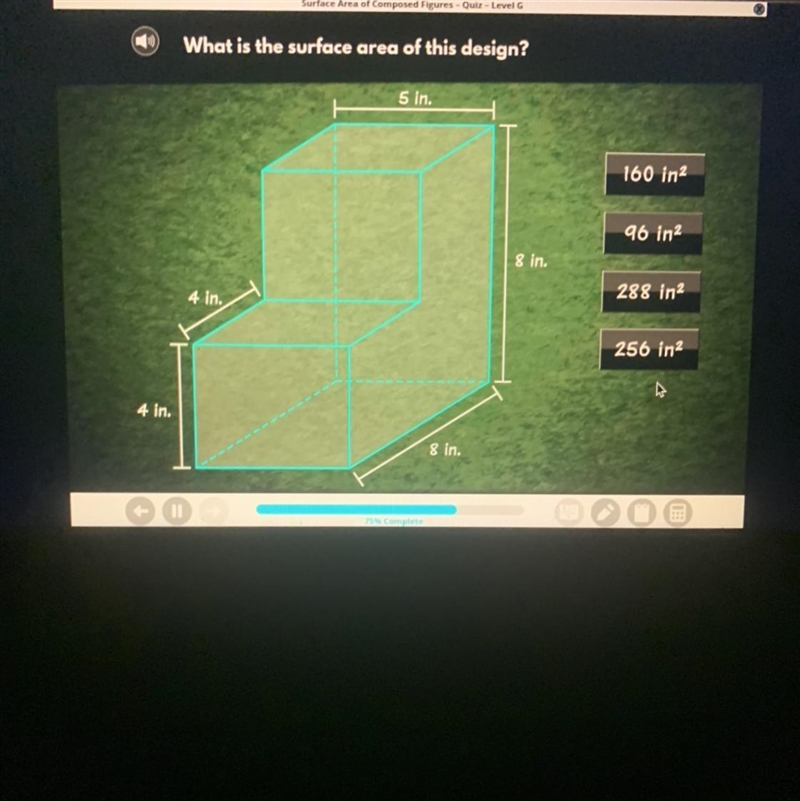 ￼￼￼what is the surface area of this design?-example-1