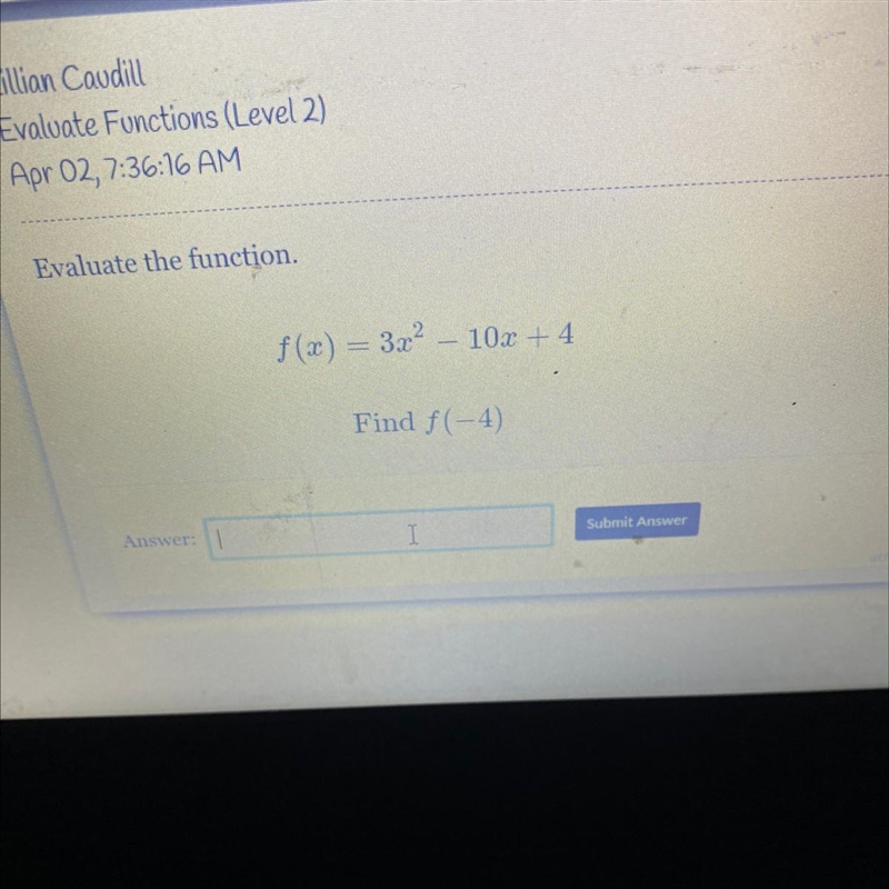 Evaluate the function-example-1