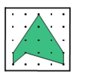 Find the area of the shaded polygon.-example-1