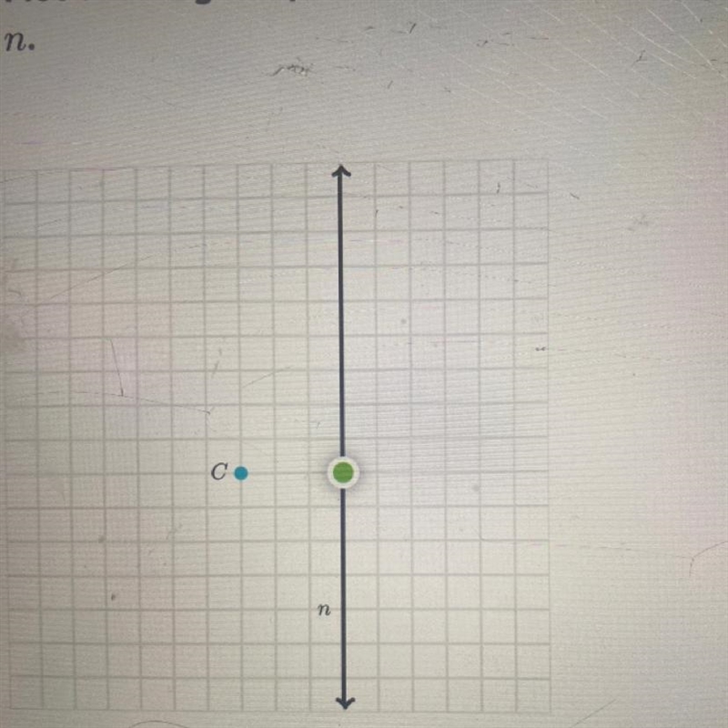 Plot the image of point C under a reflection across line-example-1