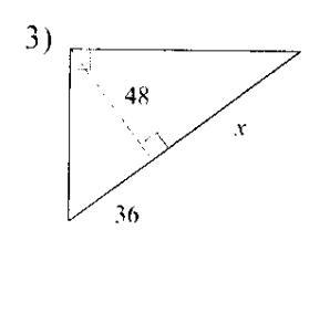 Please Help Me! Find the missing length indicated. Leave your answer in simplest radical-example-1