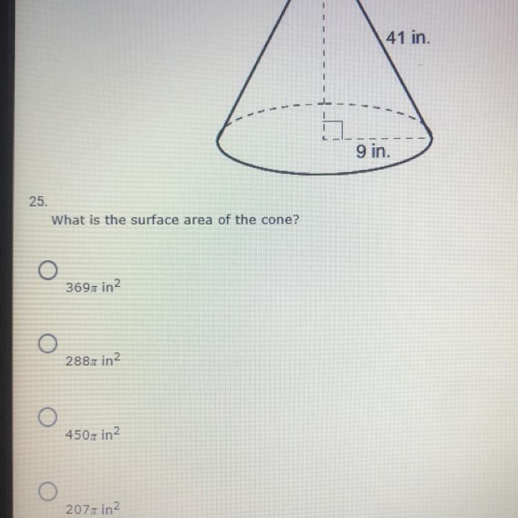 What is the surface area of the cone?-example-1