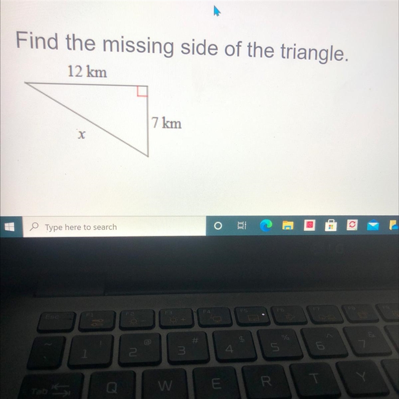 Find the missing side-example-1