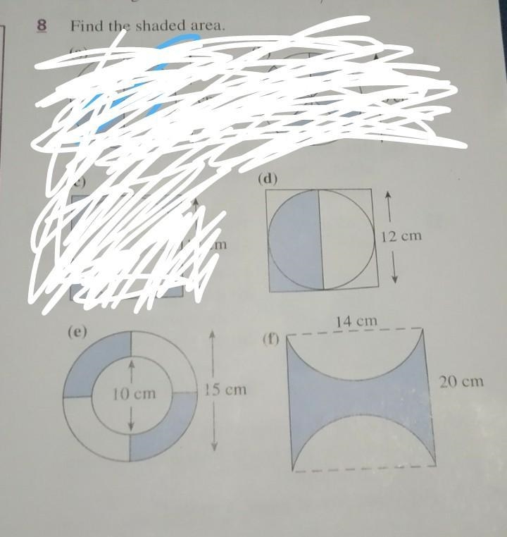 I need help finding the shaded area for d, e and f please and thank you ​-example-1