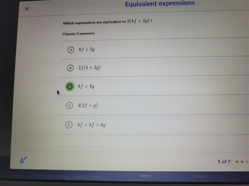 Worth 14 points I need 2 more answers for this one question-example-1