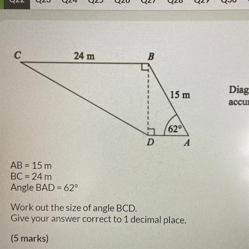 Work out the size of angle BCD-example-1