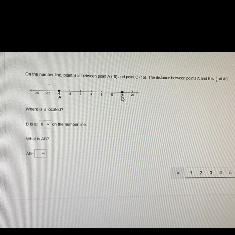 Can someone please help me I don’t understand this On the number line, point B is-example-1