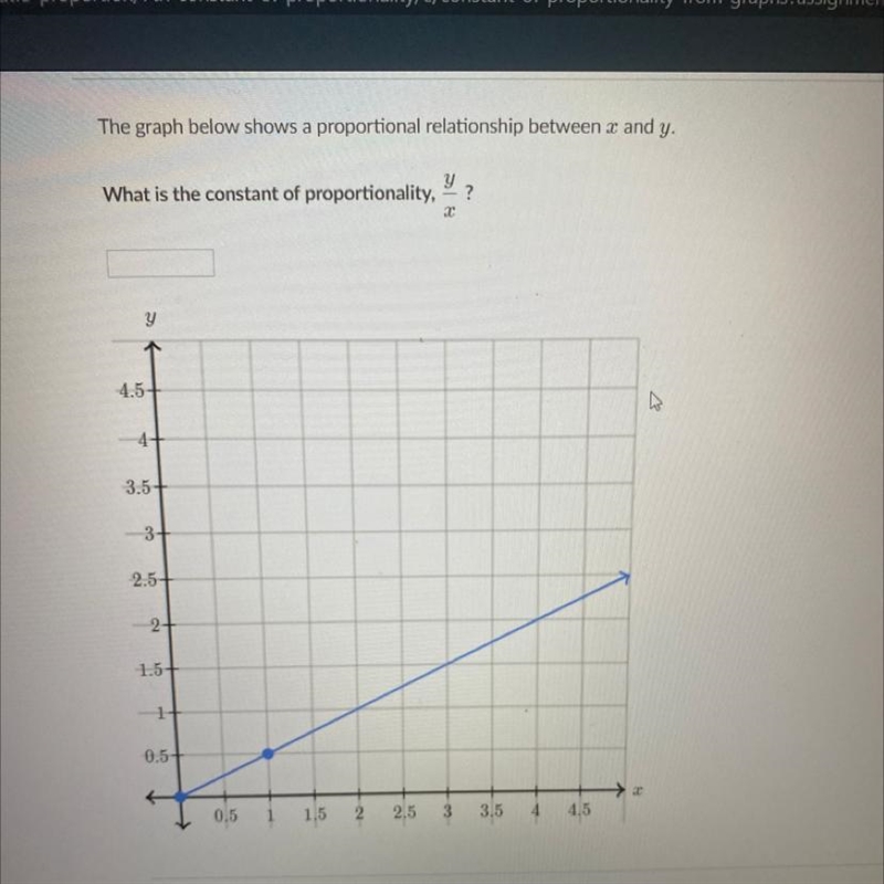 What is the constant of proportionality, y/x-example-1