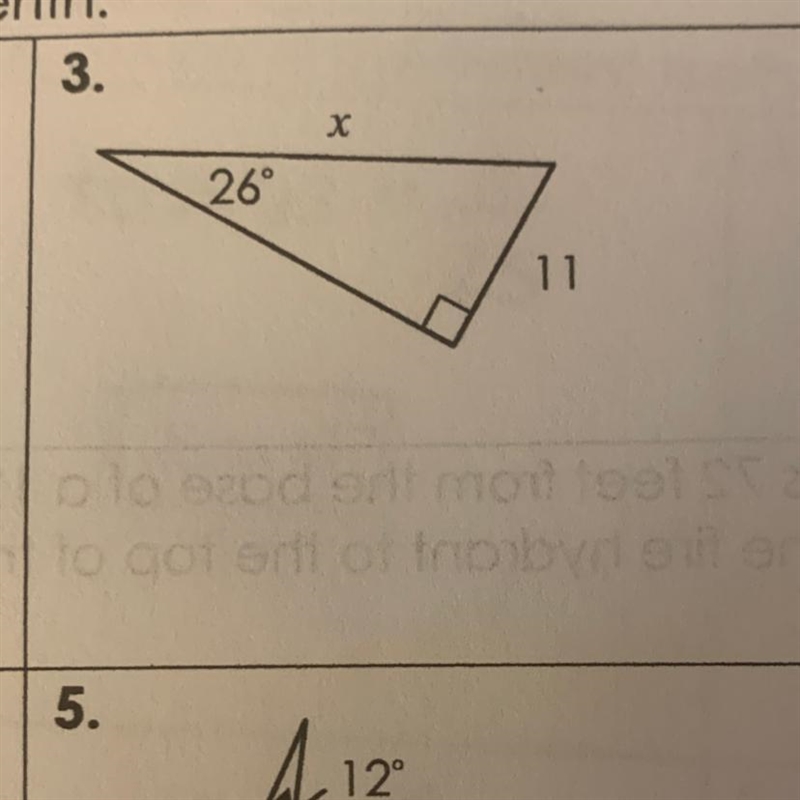 Solve for x- round to the nearest tenth- Trigonometry-example-1