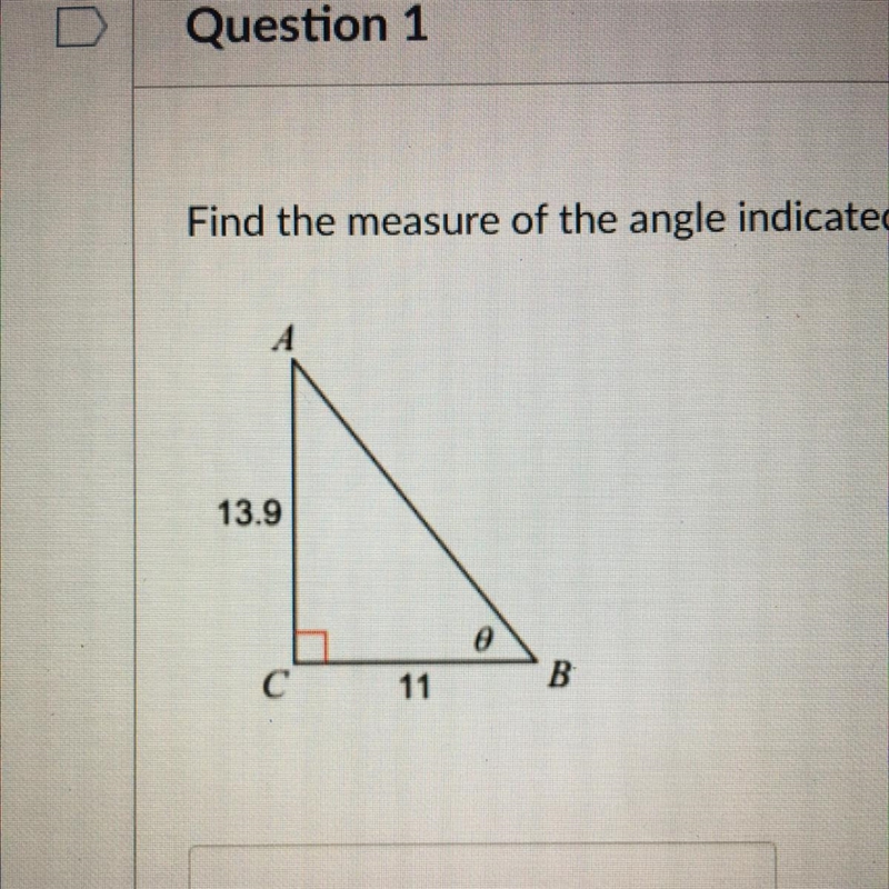 Find the measure of the indicated angle to the nearest tenth.-example-1