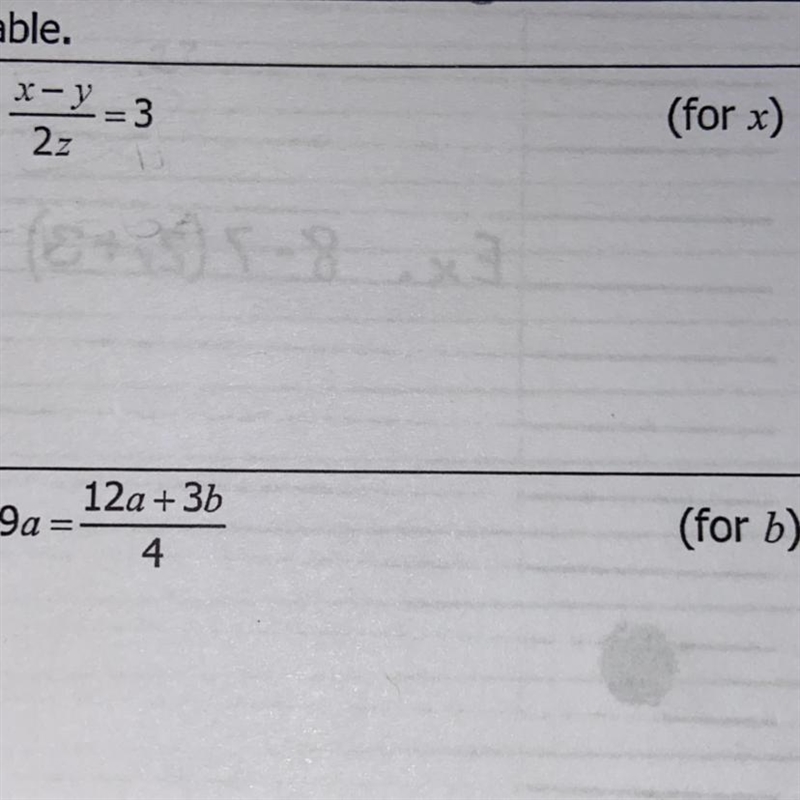 Solve for the indicated variable. The first one please!-example-1