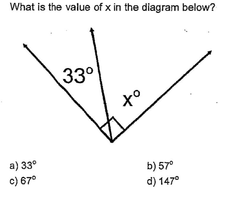 What is the value of x in the diagram below?-example-1