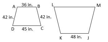 Given ABCD ~ JKLM, what is the perimeter of JKLM?-example-1