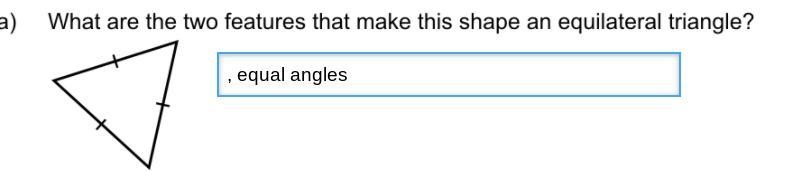 What are the two features that make this triangle equal?-example-1